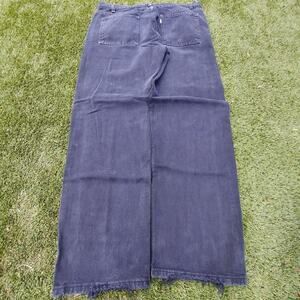 Relaxed black silvertab levis